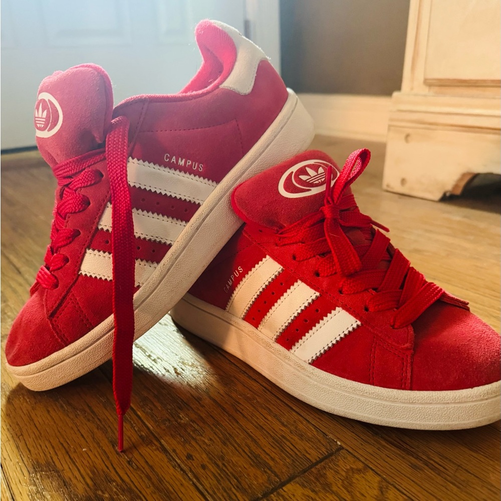 Adidas Red Campus Sneakers
